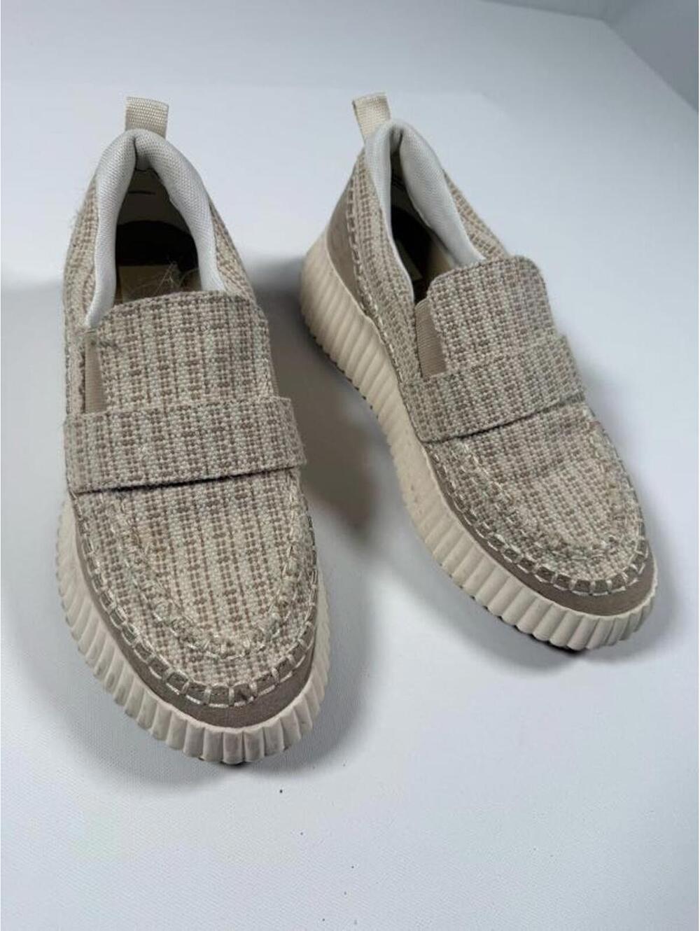 Dolce Vita Beige Patterned Slip-On Shoes Size 9M
